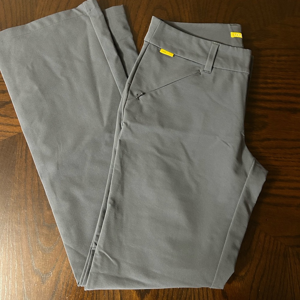 Lole Gray Trousers Versatile Cotton-Blend